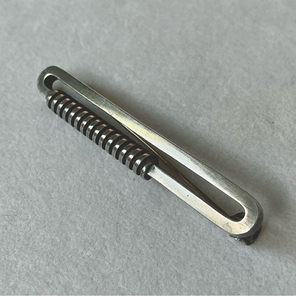 Refined Modernist Danish Sterling Silver Brooch - Hans Hansen - Kolding, Denmark